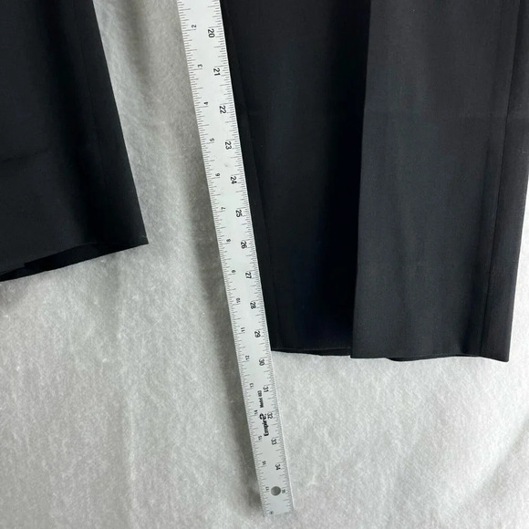 Tommy Hilfiger Men's Pants Sz 36x30 Black Classic Straight Leg Pure Wool Trouser - Picture 5 of 11